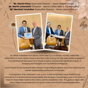 Mr. Martin Artenstein Mr. Sachin Rane and Mr. Harshad Tendulkar