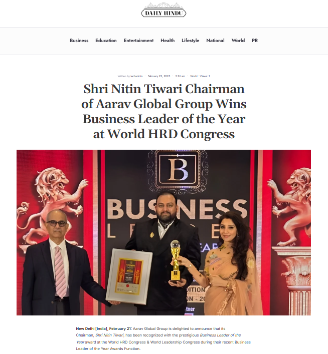 Gallery 50 Nitin Tiwari Aarav Global Group- daily india