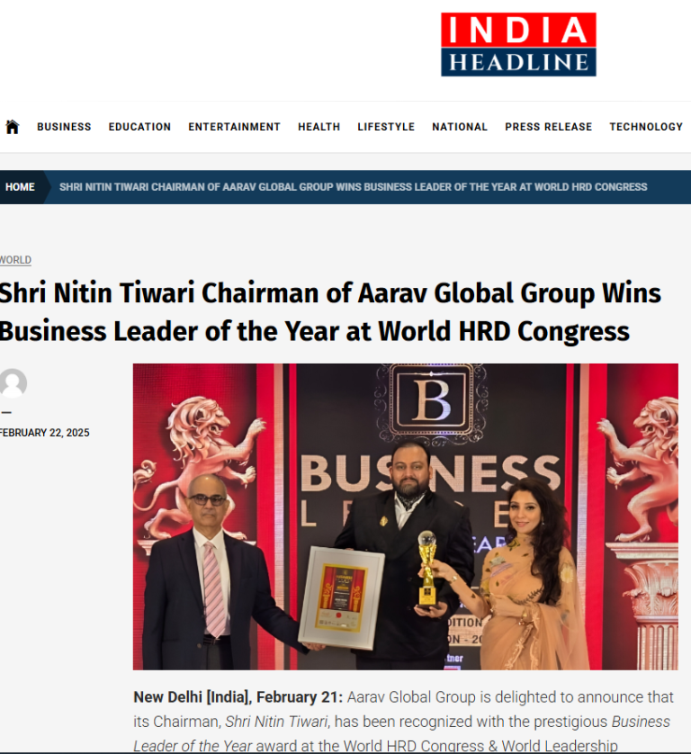 Gallery 55 Nitin Tiwari Aarav Global Group- india headline