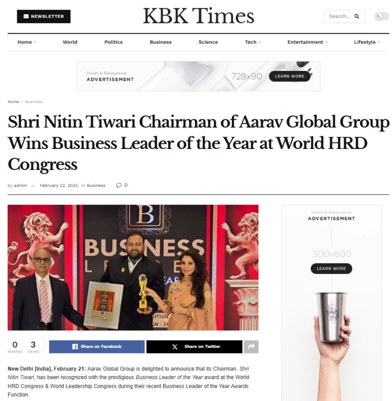 Gallery 56 Nitin Tiwari Aarav Global Group- kbk times
