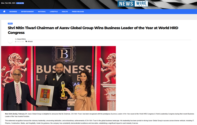 Gallery 60 Nitin Tiwari Aarav Global Group- news wire india