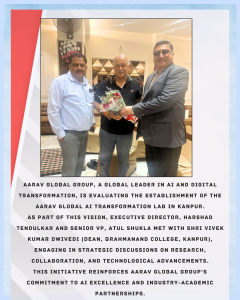 Harshad Tendulkar Aarav Global Group and Vivek Dwivedi