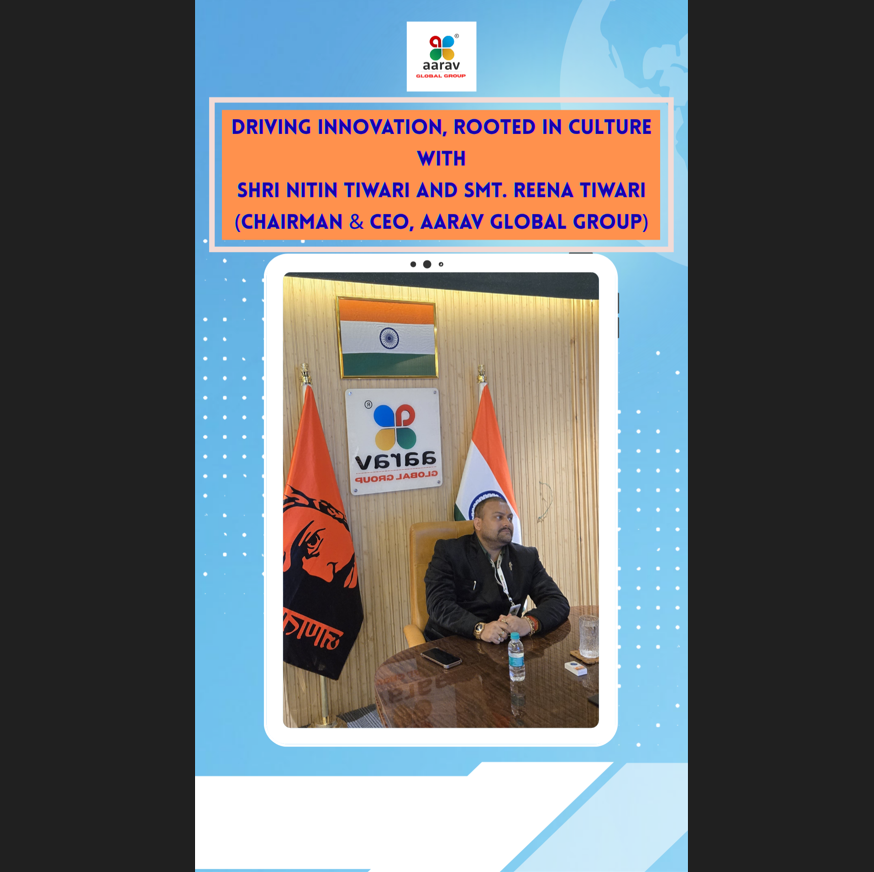 Nitin Tiwari and Reena Tiwari Aarav Global Group Chairman and CEO with Chandra Mauli review board meeting